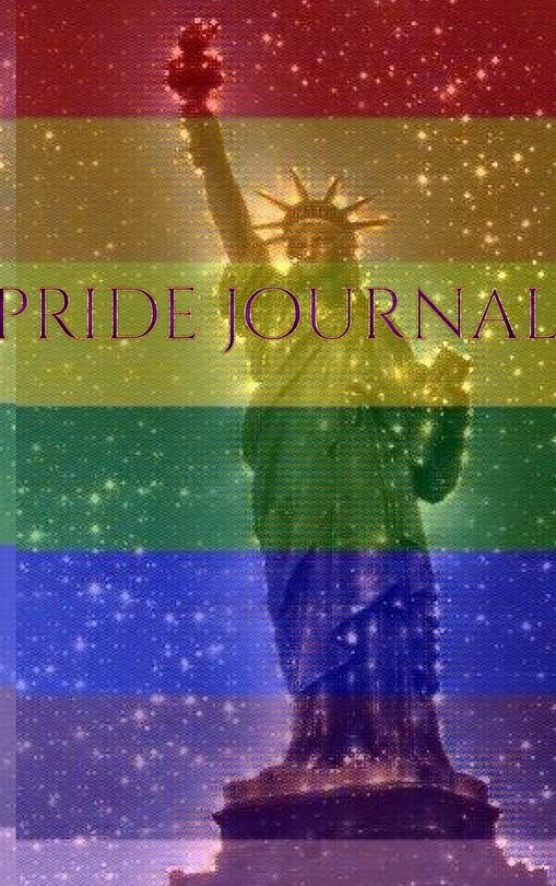 Front cover_Pride Rainbow statue of liberty creative blank journal