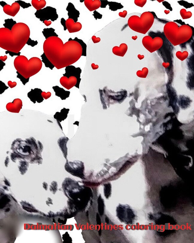 Front cover_Dalmatians Valentine's mega blank page coloring book