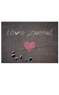 Front cover_Love chalk valentine's blank journal