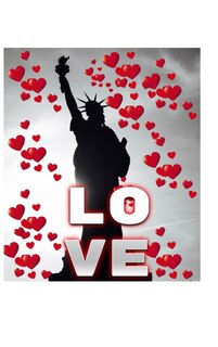 Front cover_Statue Of Liberty Valentine's heart creative blank love journal
