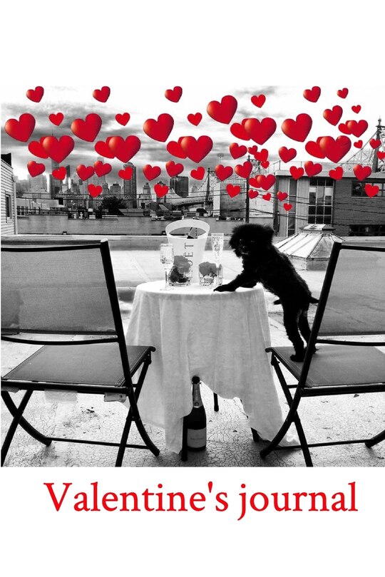 Front cover_Valentine's Pomeranian love blank journal