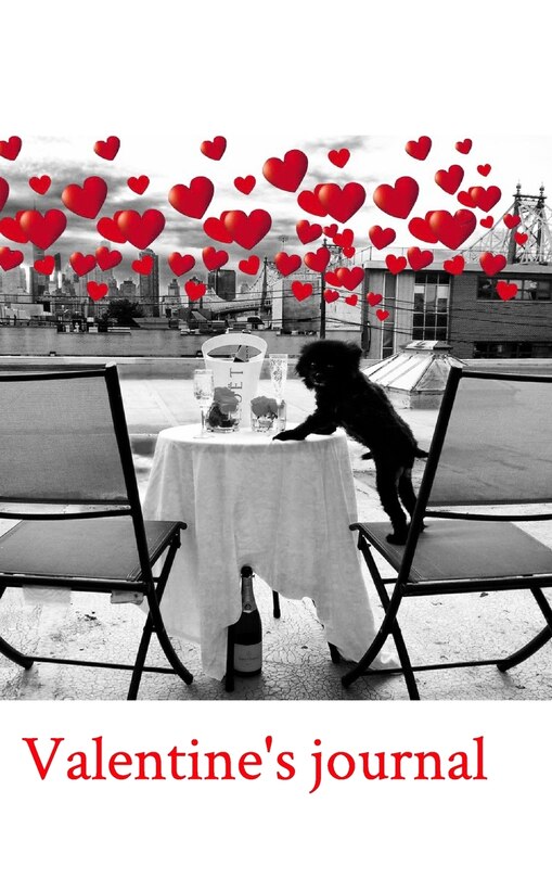 Front cover_Valentine's Pomeranian love blank journal