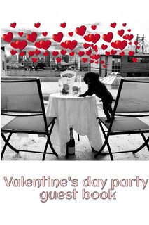 Front cover_valentine's day pom doggy cuteness party blank guest book
