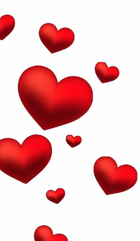 Front cover_Valentine's red Hearts Creative blank Journal