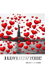 Couverture_I love New York statue of liberty Valentine's edition red hearts creative blank journal