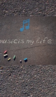 Front cover_music is my life Creative Blank Journal