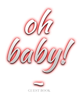 Front cover_stylish oh baby blank guest book