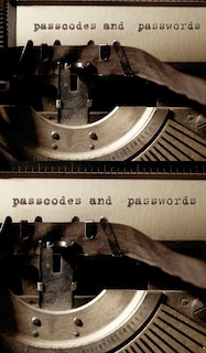 Front cover_passwords and passcodes creative blank journal