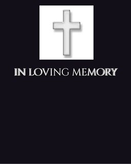 Couverture_in loving memory funeral blank page Guest Book