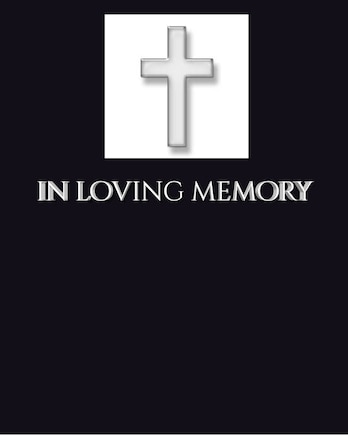 in loving memory funeral blank page Guest Book: in loving memory funeral blank page Guest Book