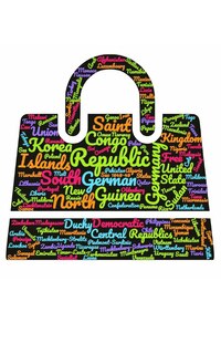 Front cover_world countries suitcase themed creative blank journal