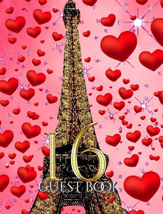 Front cover_16 party paris themed blank gueat book