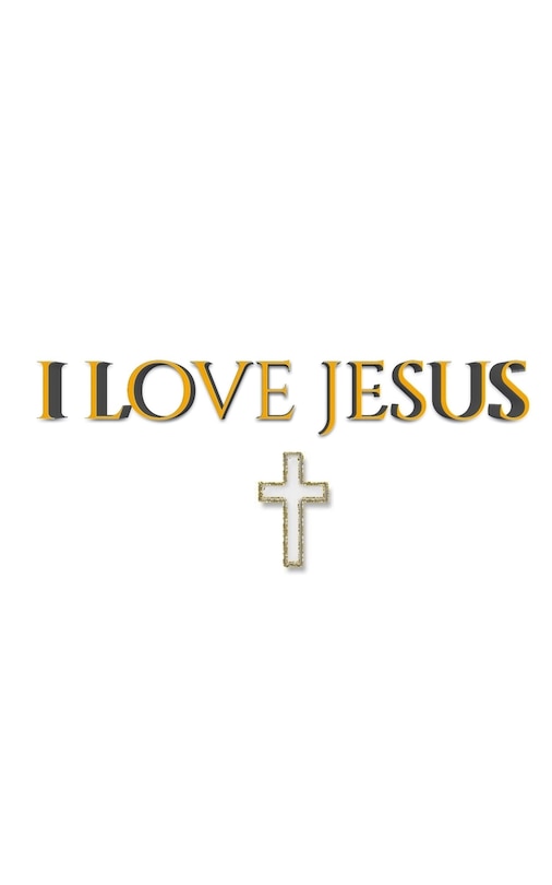 Front cover_i love jesus Minamilist creative blank journal