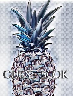 Front cover_pineapple Hospitality stylish blank guest Book. designer sir Michael Huhn Edition