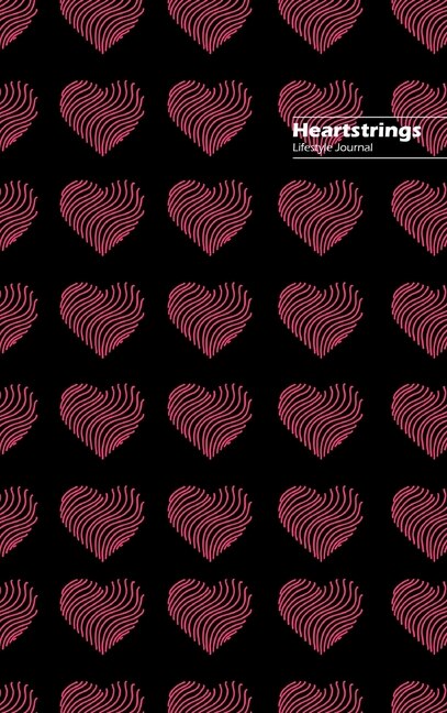 Heartstrings Lifestyle Journal, Blank Notebook, Dotted Lines, 288 Pages, Wide Ruled, 6 X 9 (a5) Hardcover (black Iii)