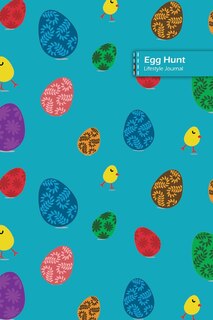 Couverture_Egg Hunt Lifestyle Journal, Blank Write-in Notebook, Dotted Lines, Wide Ruled, Size (a5) 6 X 9 In (royal Blue)
