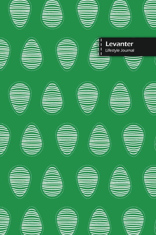 Front cover_Levanter Lifestyle Journal, Blank Write-in Notebook, Dotted Lines, Wide Ruled, Size (a5) 6 X 9 In (green)