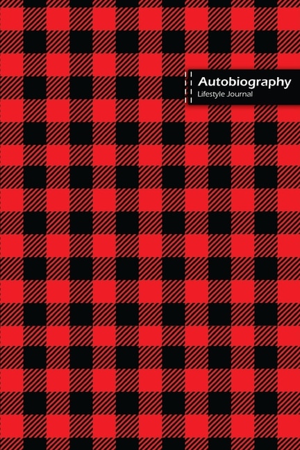 Autobiography Lifestyle Journal, Blank Write-in Notebook, Dotted Lines, Wide Ruled, Size (a5) 6 X 9 In (red)
