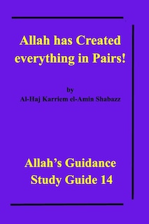 Couverture_Allah has Created everything in Pairs!