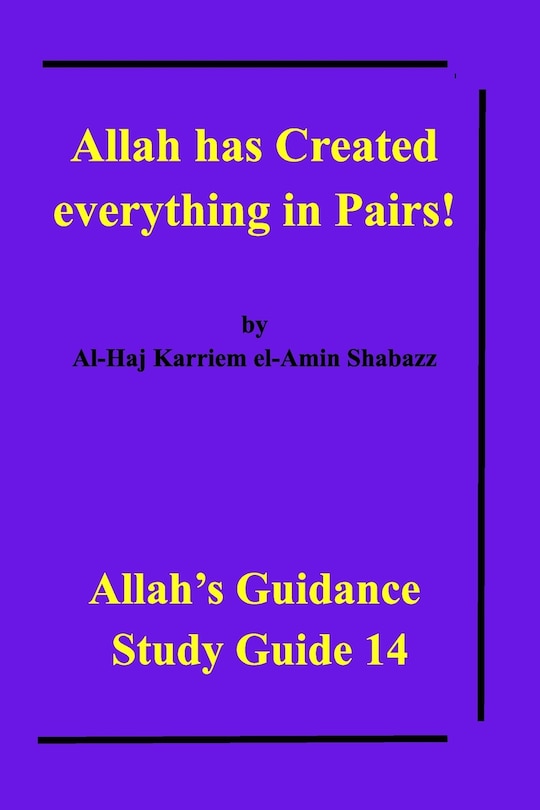 Couverture_Allah has Created everything in Pairs!