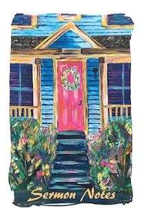 Couverture_Cute Little Pink Door - Sermon And Message Notes - Journal Notebook