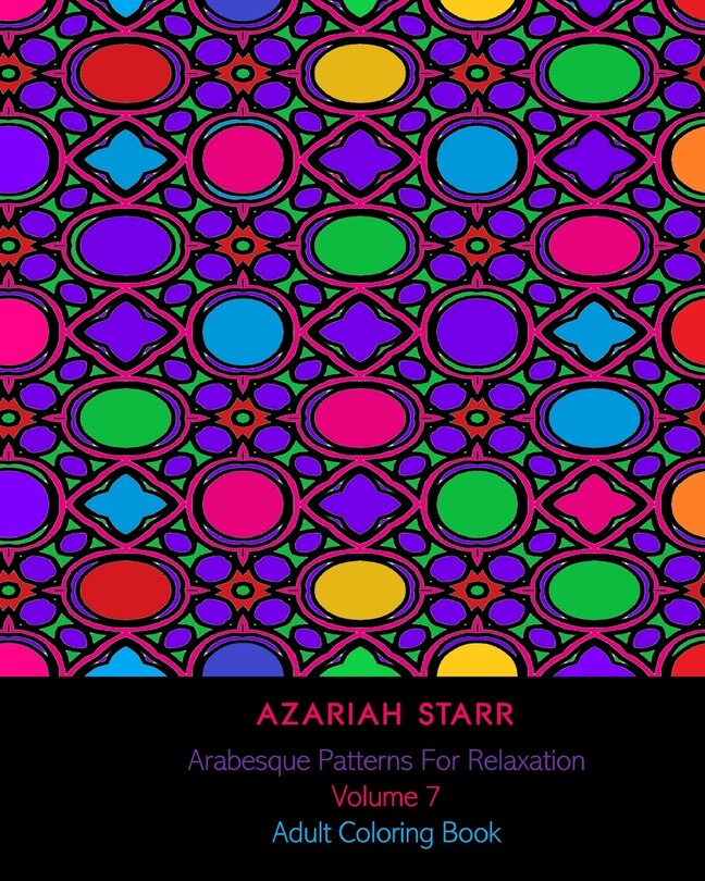 Front cover_Arabesque Patterns For Relaxation Volume 7