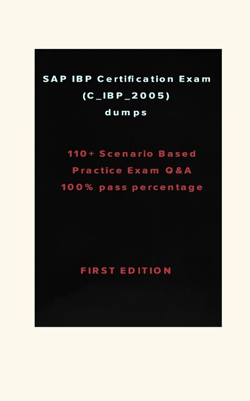 Front cover_SAP IBP Certification Exam (C_IBP_2005)