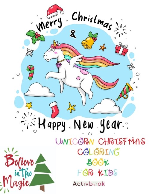 Couverture_Unicorn Christmas Coloring Book for Kids