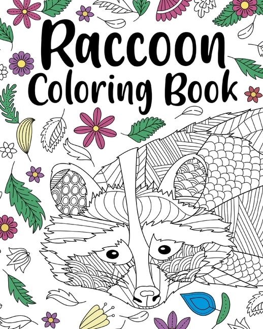 Front cover_Raccoon Coloring Book