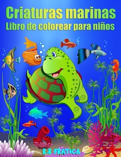 Front cover_Criaturas marinas libro de colorear para niños