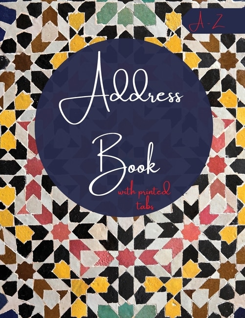 Address Book With Printed Tabs: Contact Organizer With Alphabetical Index - Address Telephone Book, Tabbed - Name, Phone, E-mail, B