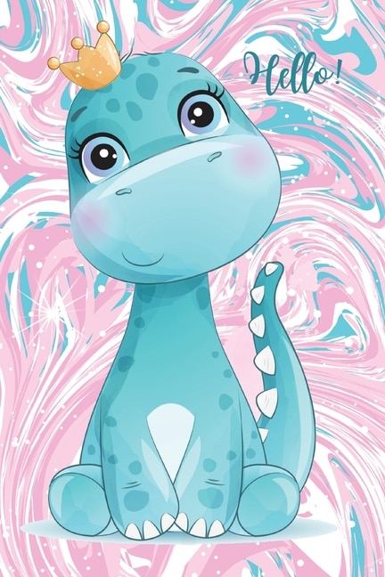 Hello!: Lined Paper Book With A Colored Baby Dragon Illustrations On Each Pageblush Notes Paper For Writing