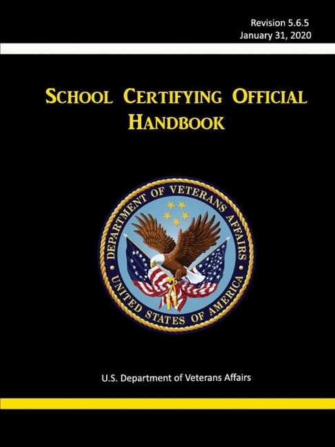 Front cover_School Certifying Official Handbook - Revision 5.6.5 (January 31, 2020)