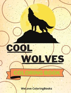 Front cover_Cool Wolves Coloring Book