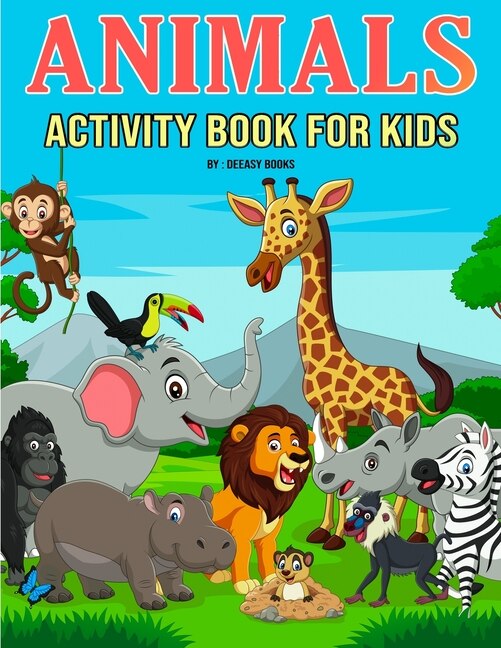 Front cover_Animals Activity Book for Kids