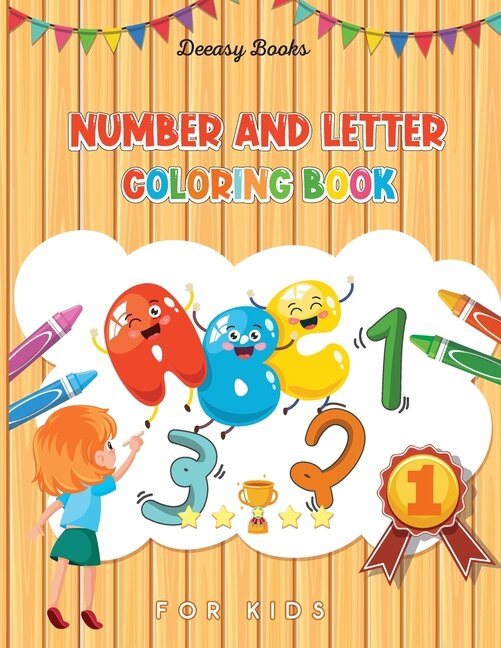 Front cover_Number and Letter Coloring Book for Kids