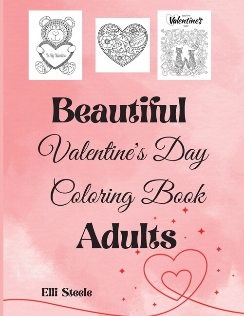 Front cover_Beautiful Valentine's Day Coloring Book Adults