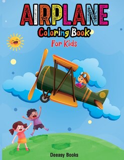 Front cover_Airplane Coloring Book For Kids