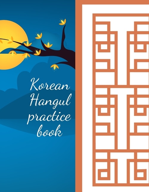 Front cover_Korean Hangul practice book