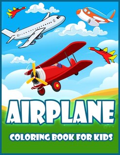 Front cover_Airplane Coloring Book For Kids