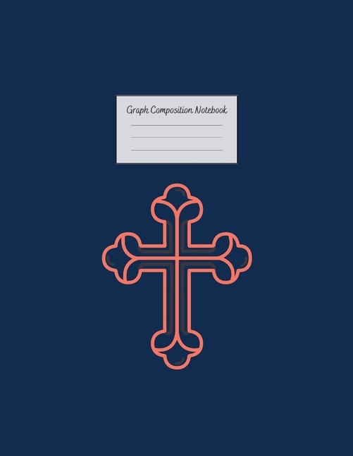 Graph Composition Notebook: Grid Paper Notebook: Large Size 8.5x11 Inches, 110 Pages. Notebook Journal: Red Blue Cross Workbook
