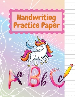 Front cover_Adorable Kindergarten Writing Paper With Lines For Abc Kids Notebook With Dotted Lined Sheets For K-3 Students