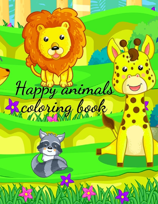 Couverture_Happy Animals Coloring Book