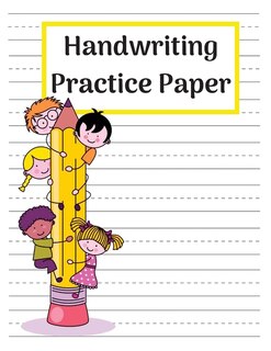 Handwriting Practice Paper Dotted Notebook: Big Handwriting Paper Notebook With Dotted Lined For Kids To Learn The Abc - Writing Paper For Kids