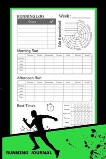 Running Log Book: 52 Weeks Running Diary - Track Your Daily Runs To Stay Motivated And Improve Your Performance Runne
