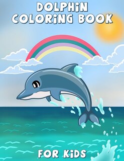 Front cover_Dolphin Coloring Book for Kids