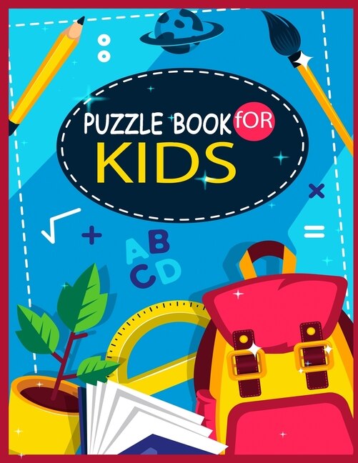 Puzzle Book For Kids: Puzzle Activity Book For Kids, Word Search Puzzle Book Ages 4-6 & 6-8 - Logic Puzzle For Smart Kids