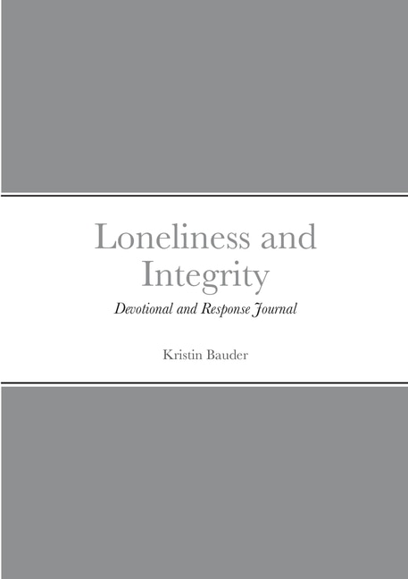 Couverture_Loneliness and Integrity