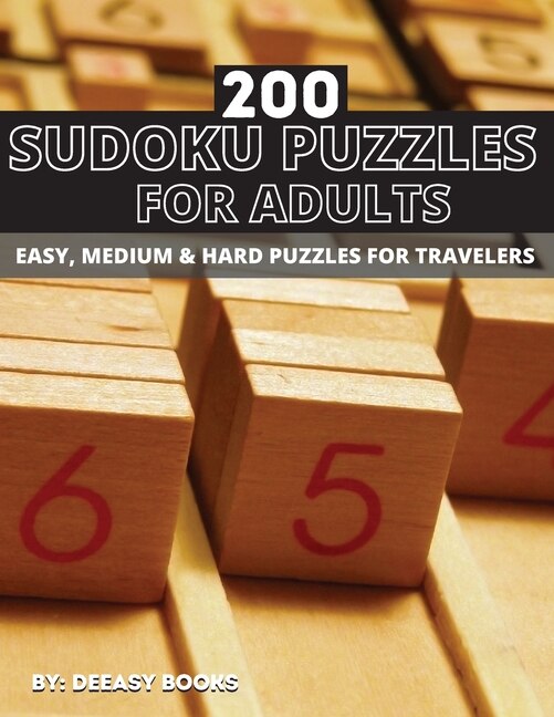 Couverture_200 Sudoku Puzzles For Adults, Easy, Medium &Hard