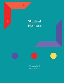Student Planner Notebook -204 Pages - Half Planning Sheets -half Dot Grid Pages -8.5x11 Inches